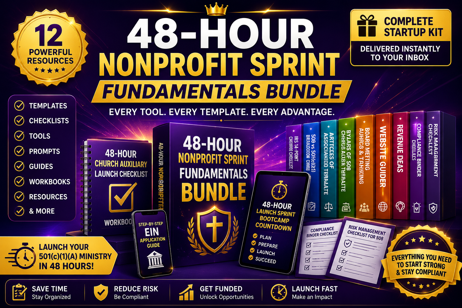 48-Hour Nonprofit Sprint Fundamentals Bundle — 12 Powerful Resources